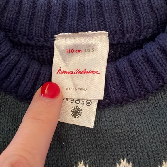 Hanna Andersson Matching boys Gnome Sweaters NWT 3T & 5 - Picture 3 of 9